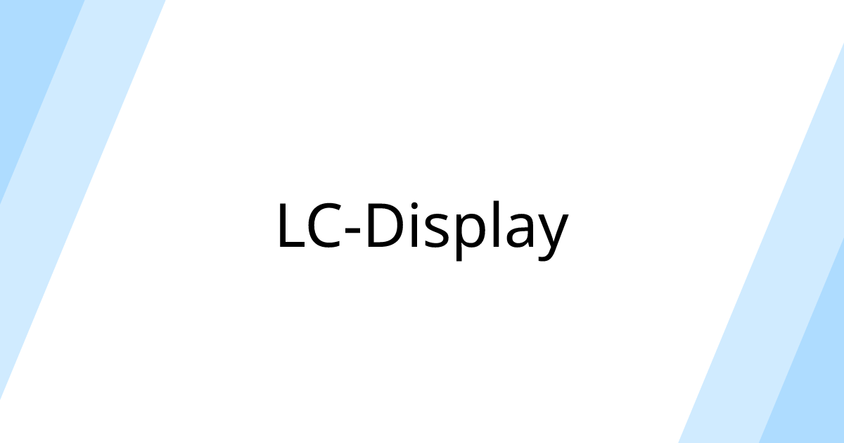 LC-Display | CPE Guide